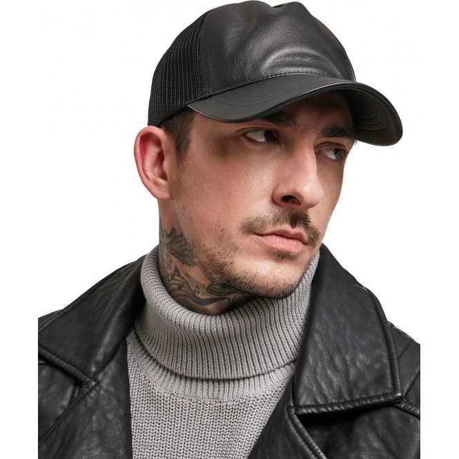 Flexfit by Yupoong YP038 Leather Trucker