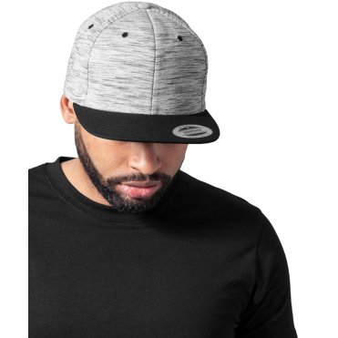 YP088 Stripes Melange Crown Snapback (6089sc)