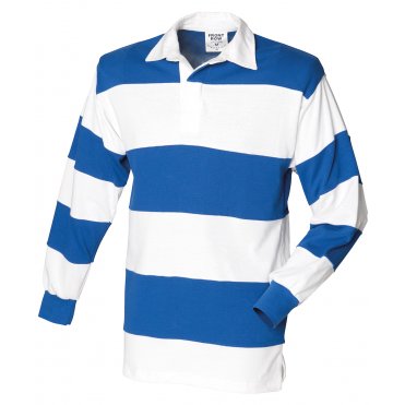 FR08M Sewn Stripe Long Sleeve Rugby Shirt