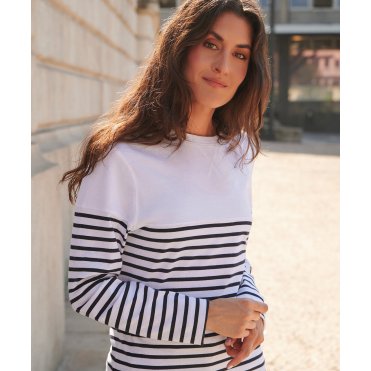 FR134 Long Sleeve Breton Striped T