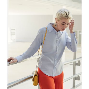 SS001 Women's Oxford Long Sleeve Shirt