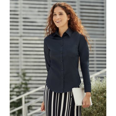 SS012 Women's Poplin Long Sleeve Shirt