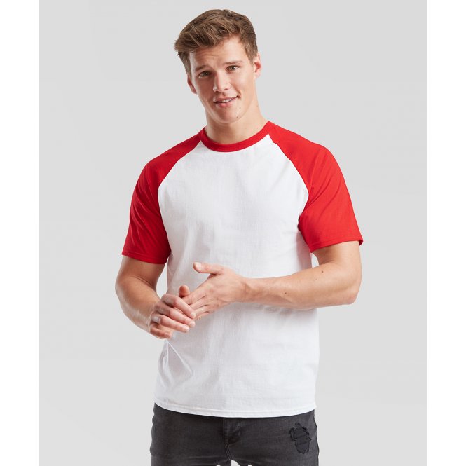 Fruit of The Loom SS026 Short Sleeve Baseball T