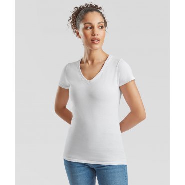 SS047 Women's Valueweight V-Neck T