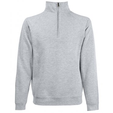 SS230 Classic 80/20 Zip Neck Sweatshirt