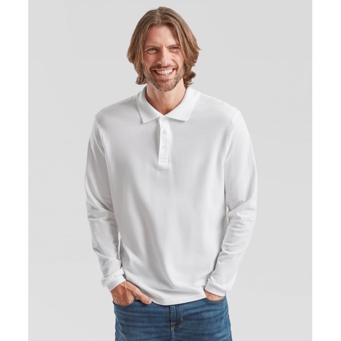 Fruit of The Loom SS258 Premium Long Sleeve Polo