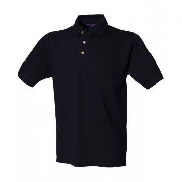 HB100 Classic Cotton Pique Polo With Stand-Up Collar