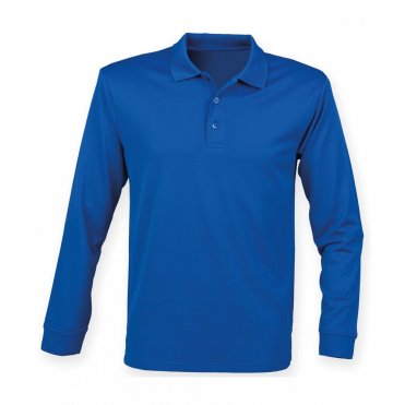 HB478 Long Sleeve CoolPlus Polo Shirt