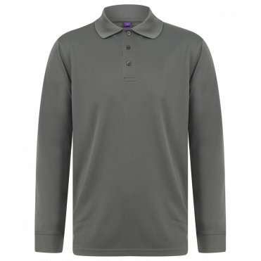 HB478 Long Sleeve CoolPlus Polo Shirt
