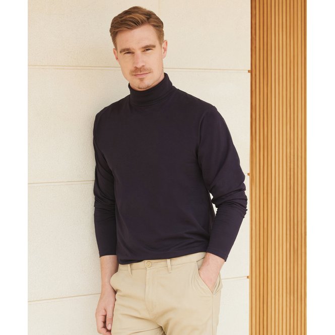 Henbury HB020 Long Sleeve Roll Neck Top