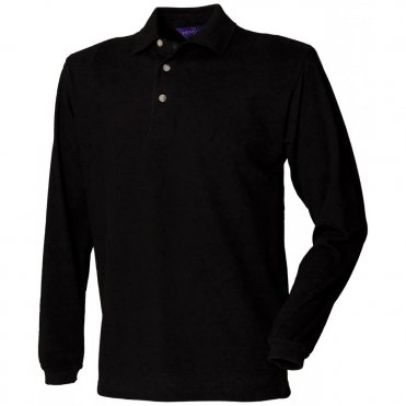 HB105 Long Sleeve Cotton Polo Shirt
