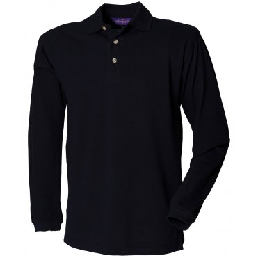 HB105 Long Sleeve Cotton Polo Shirt