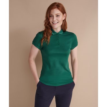 HB461 Women's Stretch Polo Shirt With Wicking Finish (Slim Fit)