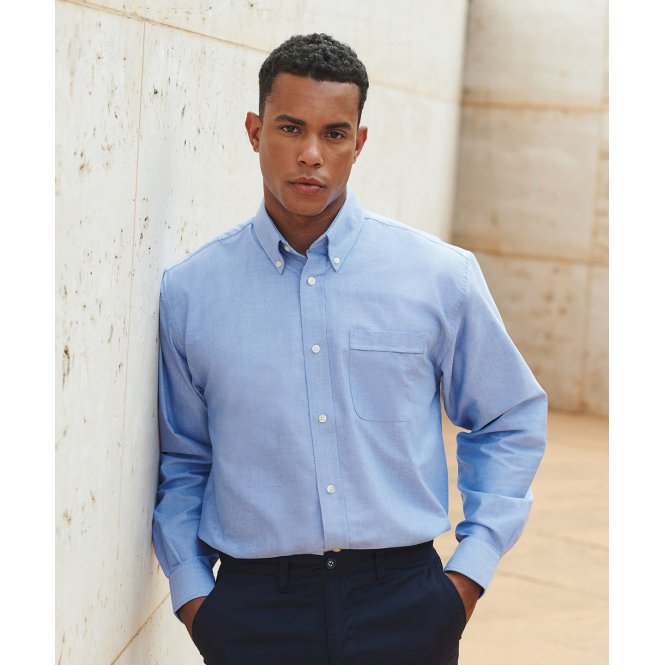 Henbury HB510 Long Sleeve Classic Oxford Shirt