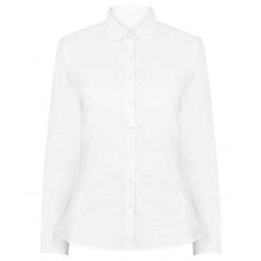 HB513 Women's Modern Long Sleeve Oxford Shirt