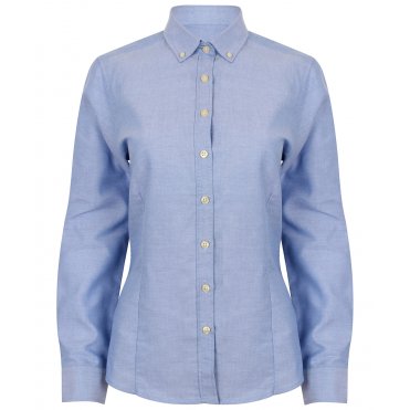 HB513 Women's Modern Long Sleeve Oxford Shirt