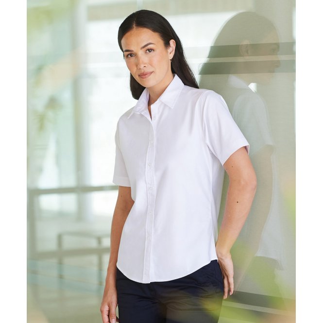Henbury HB516 Women's Short Sleeve Classic Oxford Shirt