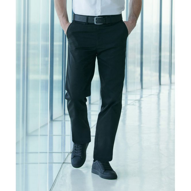 Henbury HB640 65/35 Flat Fronted Chino Trousers
