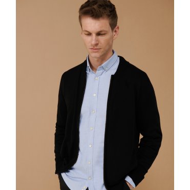 HB718 Unisex Zip-Through Cardigan