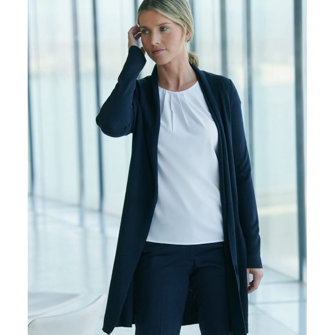 Henbury HB719 Women's Longline Open Cardigan
