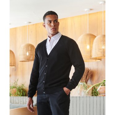 HB722 V-Button Cardigan