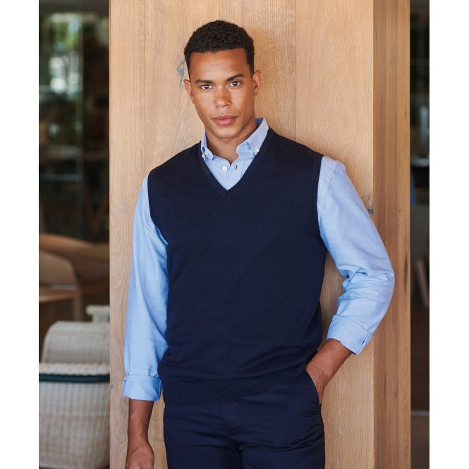 Henbury HB724 Sleeveless V-Neck Jumper