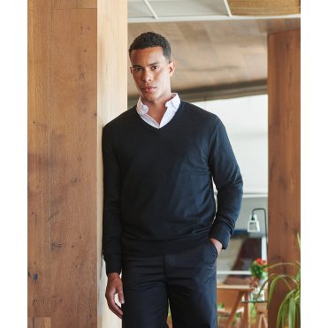 HB760 Cashmere Touch Acrylic V-Neck Jumper