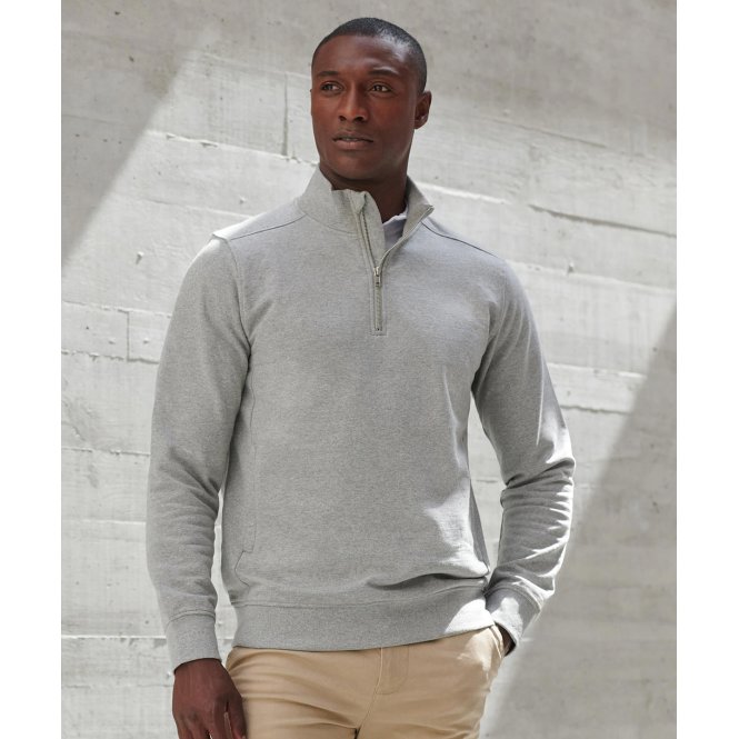Henbury HB842 Unisex Sustainable 1/4 Zip Sweatshirt