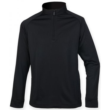 HB862 1/4 Zip Top With Wicking Finish