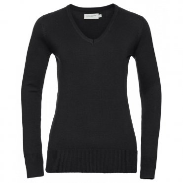 J710F Women's V-Neck Knitted Sweater