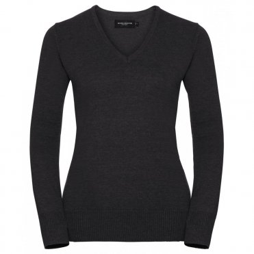 J710F Women's V-Neck Knitted Sweater