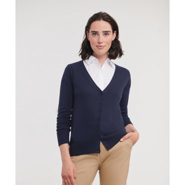 J715F Women's V-Neck Knitted Cardigan