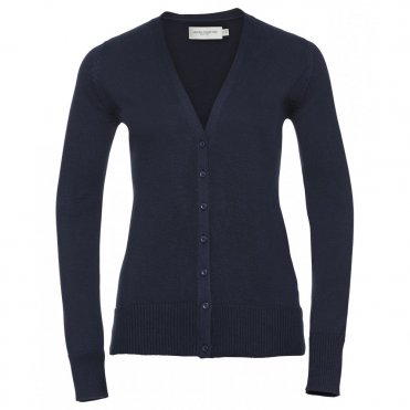 J715F Women's V-Neck Knitted Cardigan