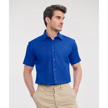 J923M Short Sleeve Easycare Tailored Oxford Shirt