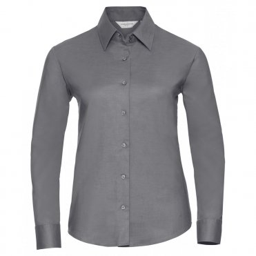 J932F Women's Long Sleeve Easycare Oxford Shirt