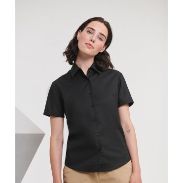 J933F Women's Short Sleeve Oxford Shirt
