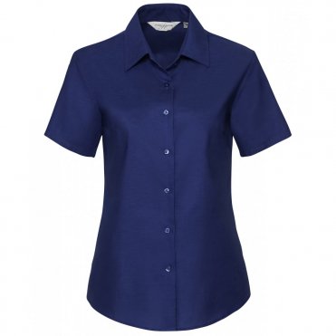 J933F Women's Short Sleeve Oxford Shirt