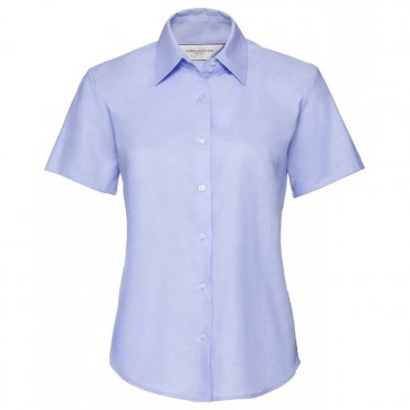 J933F Women's Short Sleeve Oxford Shirt