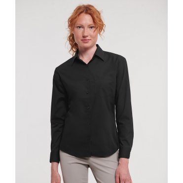 J934F Women's Long Sleeve Polycotton Easycare Poplin Shirt