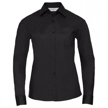 J934F Women's Long Sleeve Polycotton Easycare Poplin Shirt