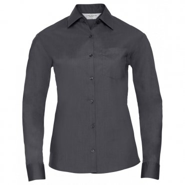 J934F Women's Long Sleeve Polycotton Easycare Poplin Shirt