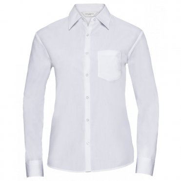 J934F Women's Long Sleeve Polycotton Easycare Poplin Shirt