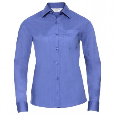 J934F Women's Long Sleeve Polycotton Easycare Poplin Shirt