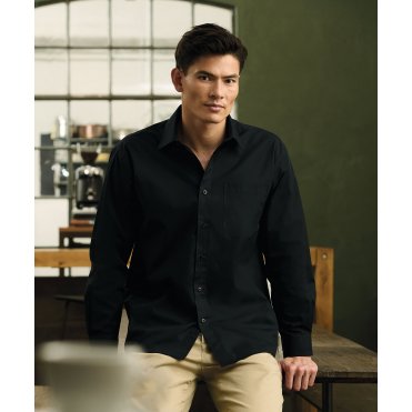 J934M Long Sleeve Polycotton Easycare Poplin Shirt