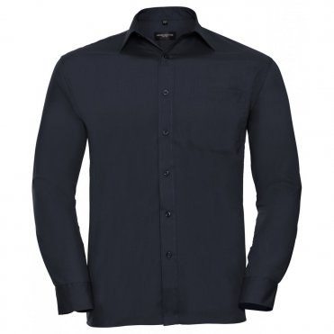 J934M Long Sleeve Polycotton Easycare Poplin Shirt