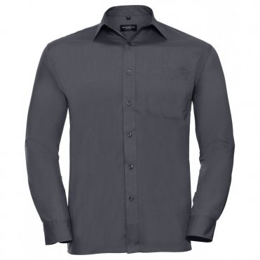 J934M Long Sleeve Polycotton Easycare Poplin Shirt