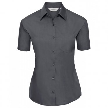 J935F Women's Short Sleeve Polycotton Easycare Poplin Shirt