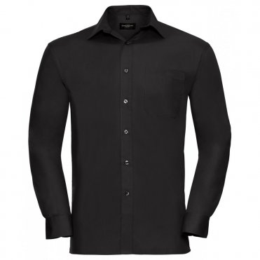J936M Long Sleeve Pure Cotton Easycare Poplin Shirt