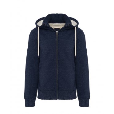 K2312 Vintage Sherpa-Lined Fleece Jacket