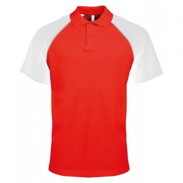 KB226 Polo Baseball Contrast Polo Shirt